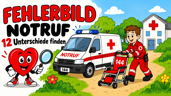 Fehlerbild Notruf 2 – 12 Unterschiede rund um Rettungswagen und Tragestuhl